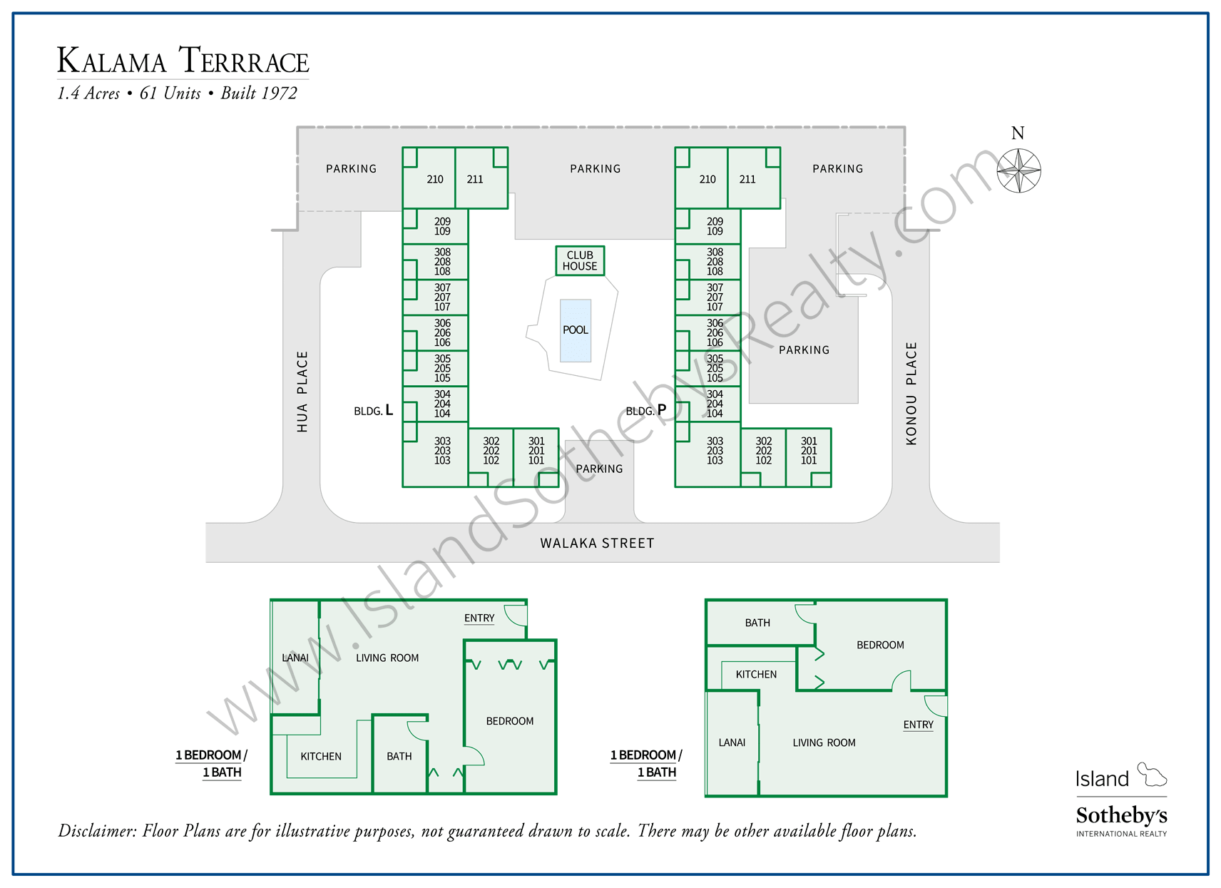 Kalama Terrace Map